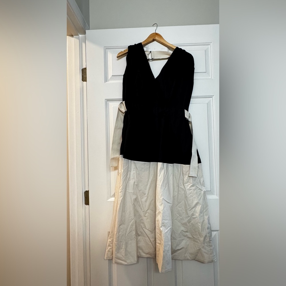 NWT! Banana Republic Color-Blocked Cotton Poplin Midi Dress - Multiple 🩰 - Picture 5 of 8